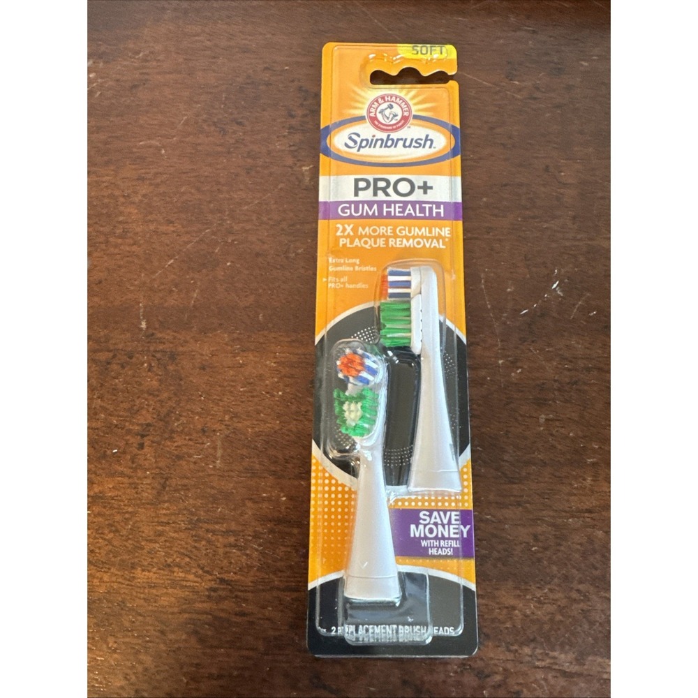 Spinbrush Pro+ Gum Health Replacement Brush Heads (Refills), Soft Bristles